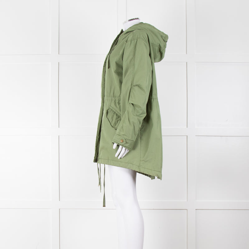 Velvet by Graham & Spencer Green Short Parka