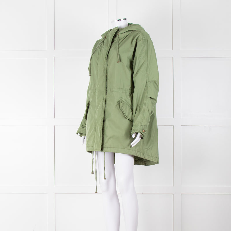 Velvet by Graham & Spencer Green Short Parka