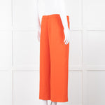 Theory Orange Fluid Wide Leg Trousers