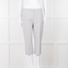 Theory White Checked Tailored Trousers