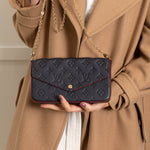 Louis Vuitton Navy Monogram Felicie Pochette Bag