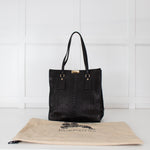 Burberry Black Python Tote