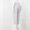 Theory White Checked Tailored Trousers