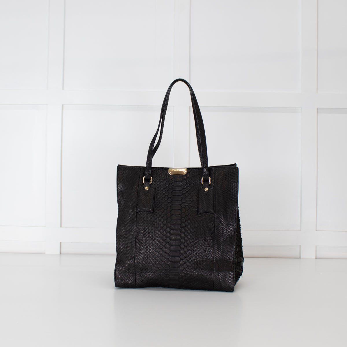 Burberry Black Python Tote