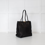 Burberry Black Python Tote