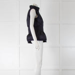 Carolina Herrera Navy Blue Fitted Puffa Gilet