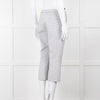 Theory White Checked Tailored Trousers