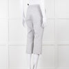 Theory White Checked Tailored Trousers