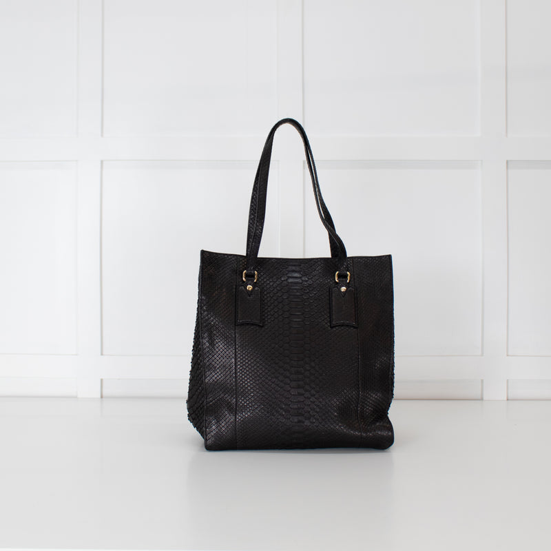Burberry Black Python Tote