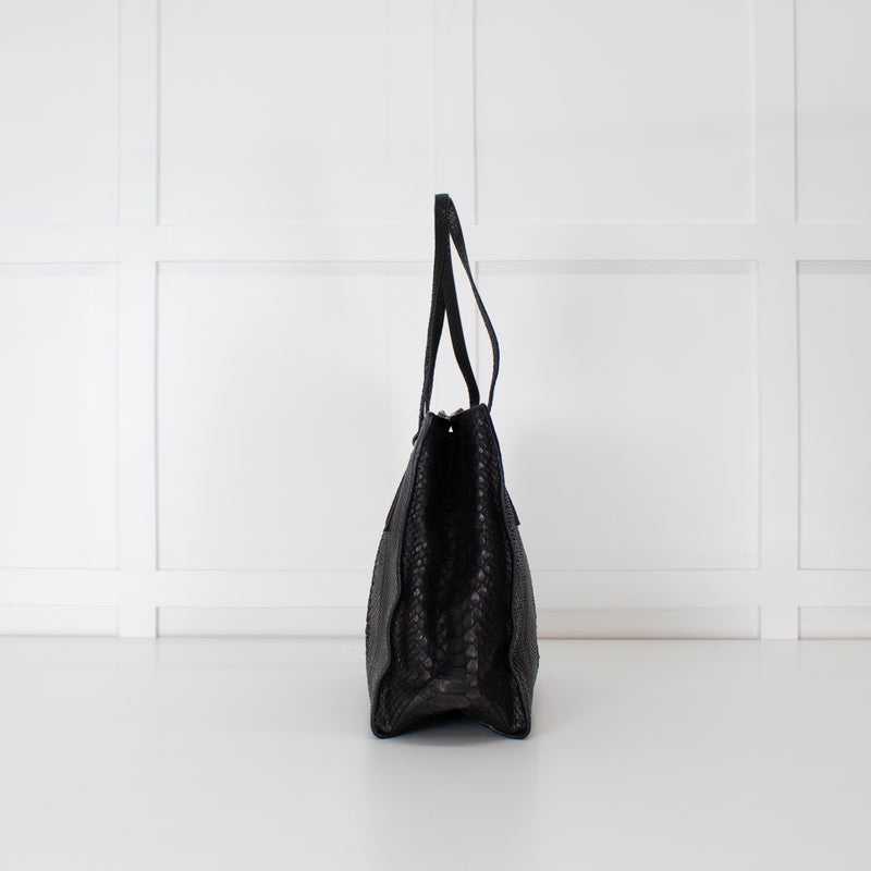 Burberry Black Python Tote