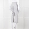 Theory White Checked Tailored Trousers