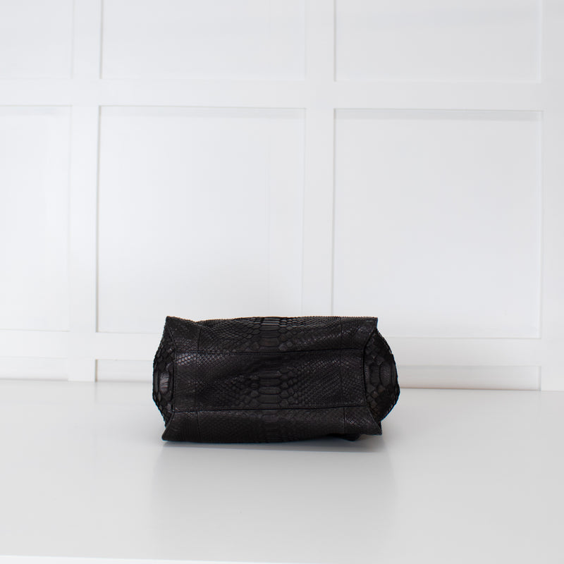 Burberry Black Python Tote