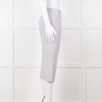 Theory White Checked Tailored Trousers