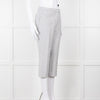 Theory White Checked Tailored Trousers