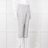 Theory White Checked Tailored Trousers