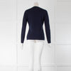 Caroline Herrera Navy Blue With Neck Bow