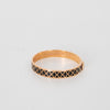 Halycon Days Black Patterned Enamel Bangle