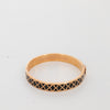 Halycon Days Black Patterned Enamel Bangle