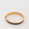 Halycon Days Black Patterned Enamel Bangle