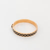 Halycon Days Black Patterned Enamel Bangle