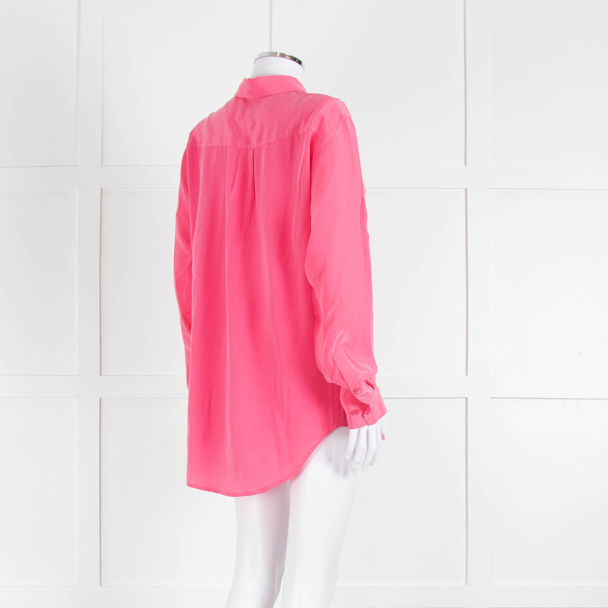 EQUIPMENT Pink Silk L/S Blouse With Buttons and Collar