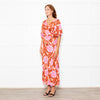 Diane von Furstenberg Red and Pink Floral Zetna Jersey Dress