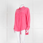 EQUIPMENT Pink Silk L/S Blouse With Buttons and Collar