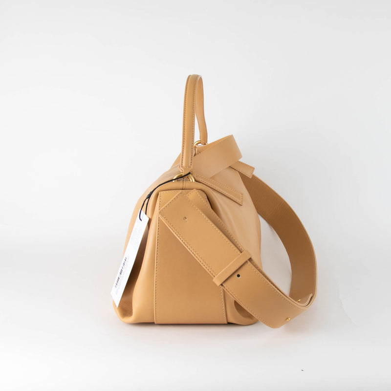 NEOUS Scorpius Beige Leather Carryall Tote