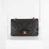 Chanel Black Medium Lambskin Classic Double Flap