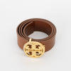 Tory Burch Tan Leather Belt With Gold Buckle