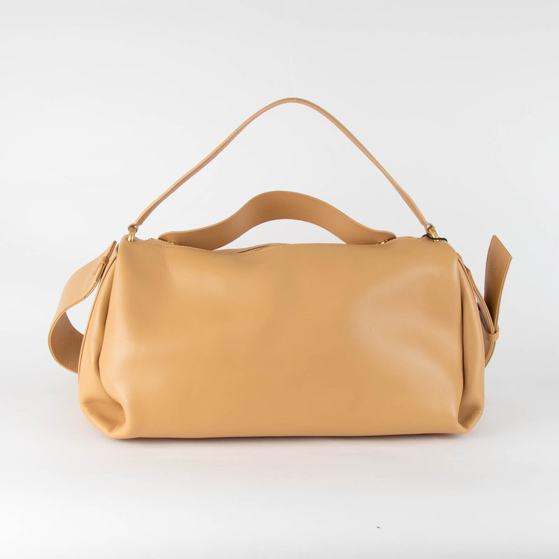 NEOUS Scorpius Beige Leather Carryall Tote