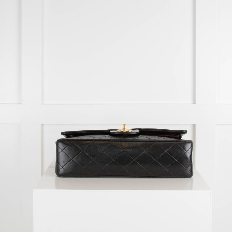 Chanel Black Medium Lambskin Classic Double Flap