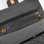 Chanel Black Medium Lambskin Classic Double Flap