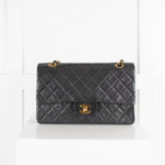 Chanel Black Lambskin Medium Classic Flap Bag