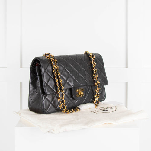 Chanel Black Lambskin Medium Classic Flap Bag