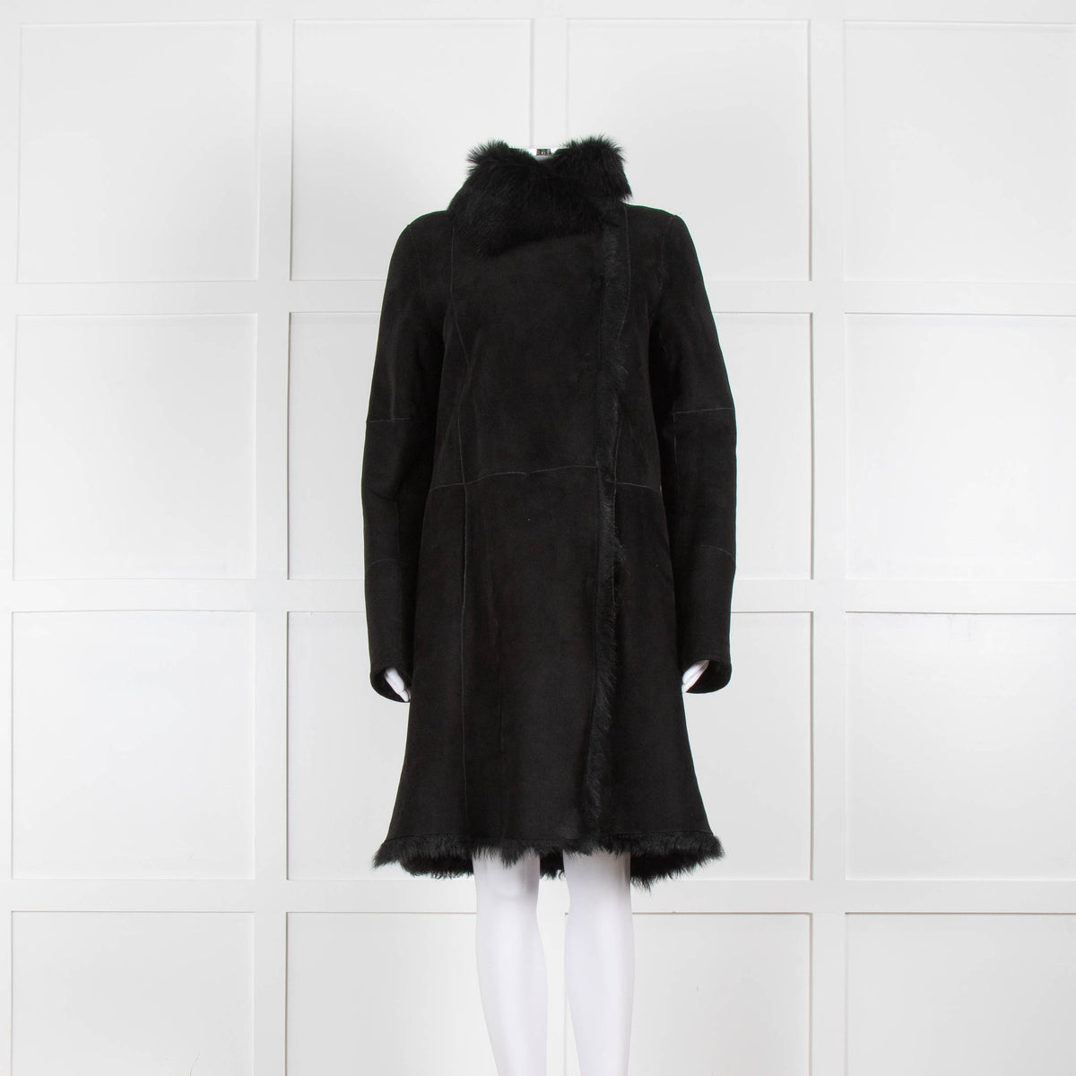 Joseph Black Classic  Shearling Coat