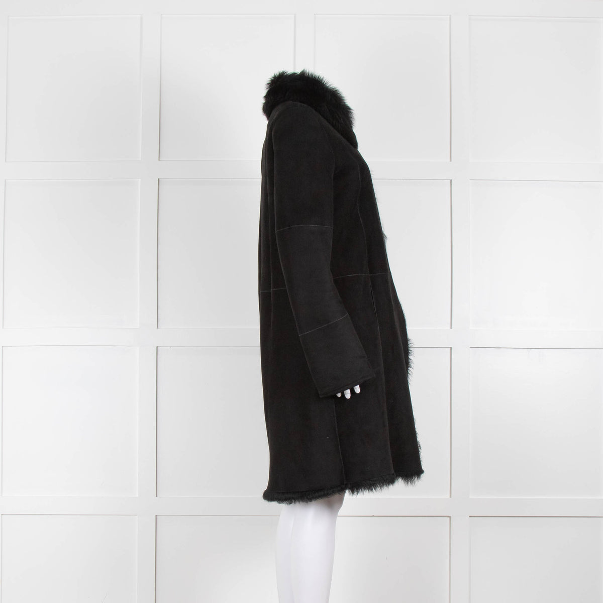 Joseph Black Classic  Shearling Coat