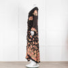 Vilshenko Aventina Silk Maxi Black Peony Dress