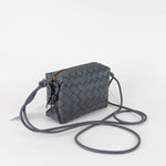 Bottega Veneta Grey Mini Loop Intrecciato Bag