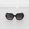 Prada Black Acetate Oversized Square Sunglasses