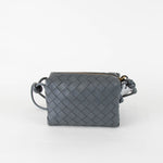 Bottega Veneta Grey Mini Loop Intrecciato Bag