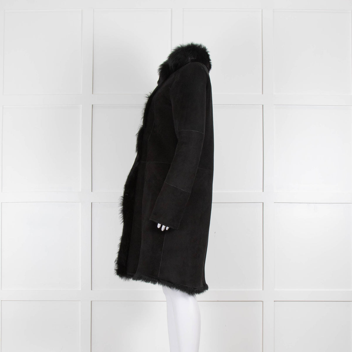 Joseph Black Classic  Shearling Coat