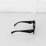 Prada Black Acetate Oversized Square Sunglasses