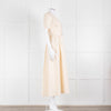 Twinset Beige Cotton Short Sleeve Midi Dress