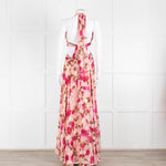 Anne Louise Boutique Pink Floral Backless Maxi Dress