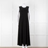 Norma Kamali Black Sleeveless Stretch Maxi Dress