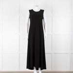 Norma Kamali Black Sleeveless Stretch Maxi Dress