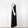 Norma Kamali Black Sleeveless Stretch Maxi Dress