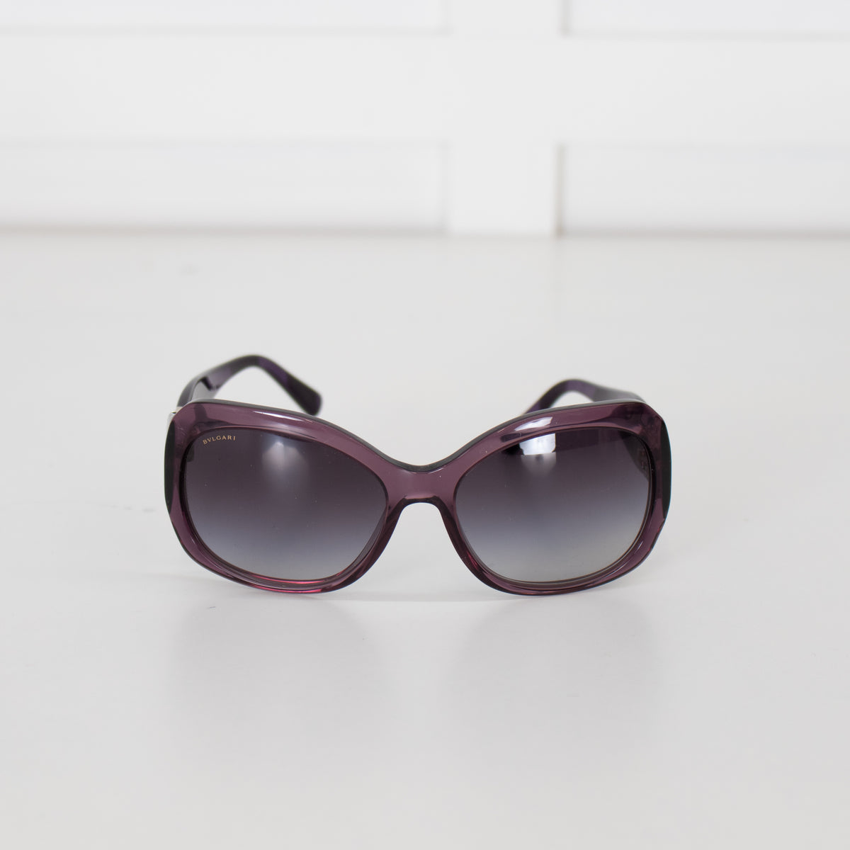 Bvlgari Purple Sunglasses with Crystal Details