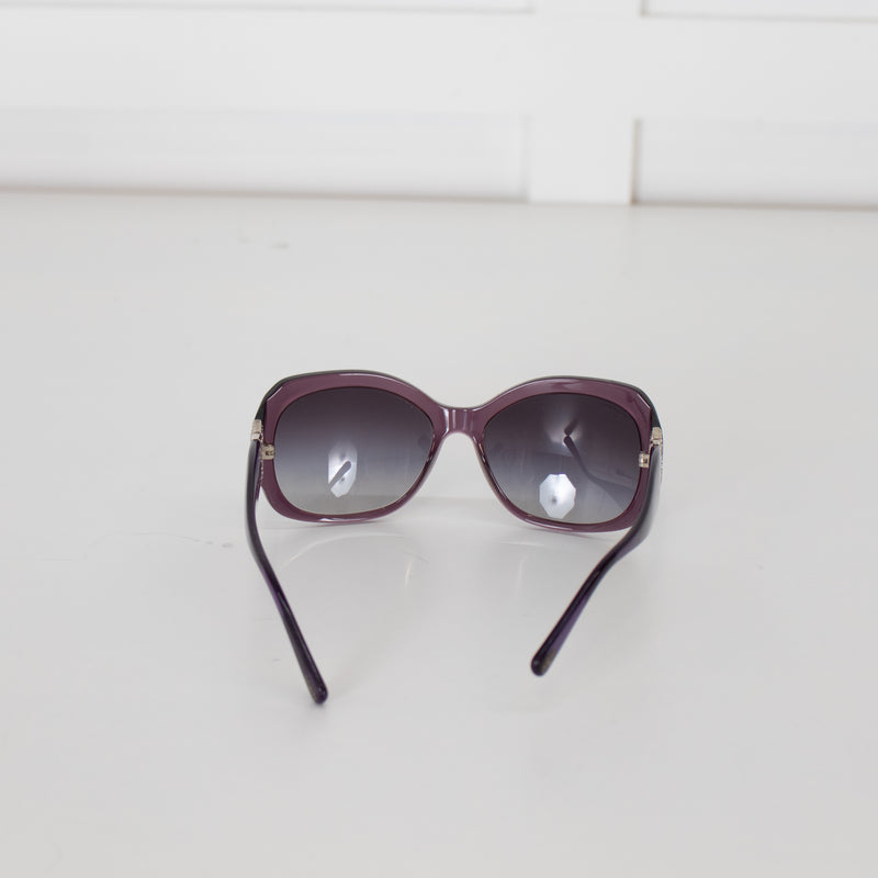 Bvlgari Purple Sunglasses with Crystal Details